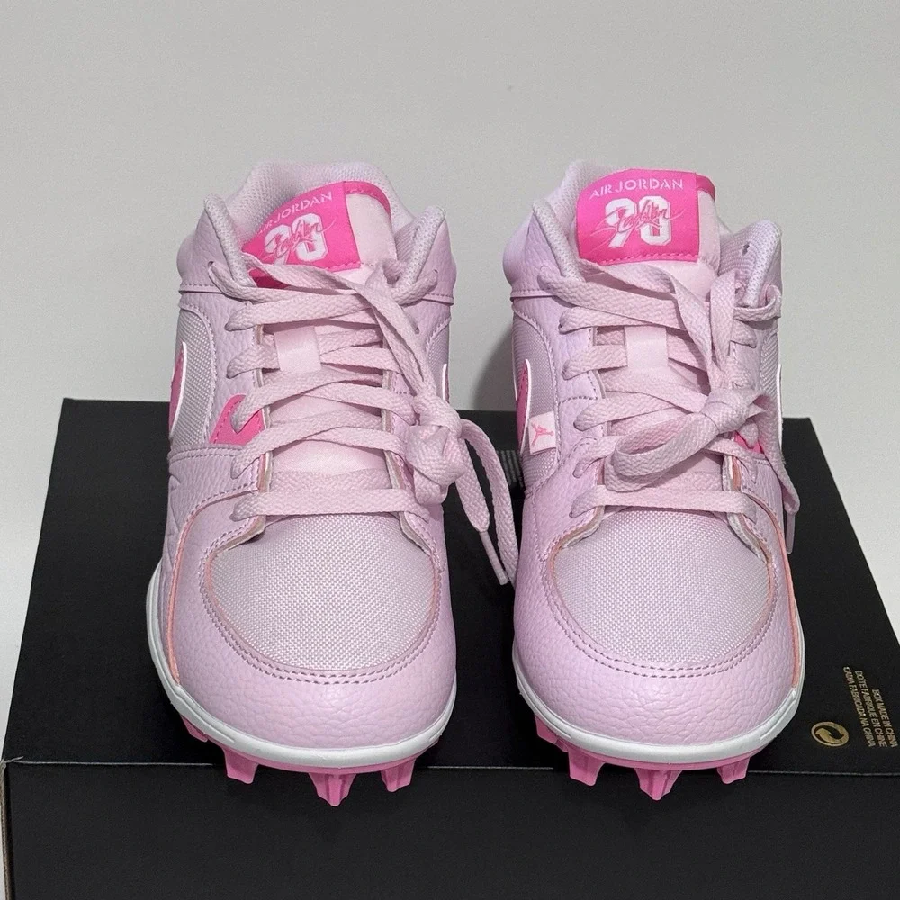 Nike Air Jordan Stadium 90 Cleat Pink Foam New Football Men's 12 $135